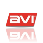 Logo oficial de AVI Electronic, especialistas en accionamientos electrónicos de potencia para minería e industria.